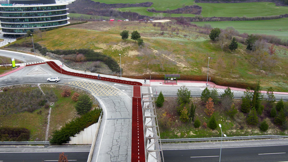 Recreación del futuro carril bici. GN