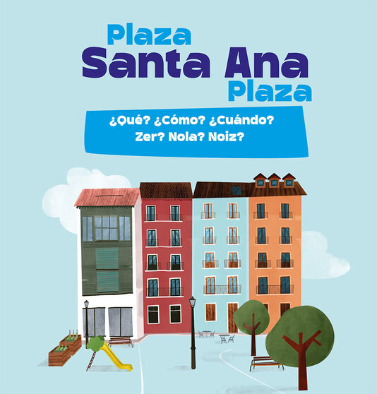 El Ayuntamiento busca el codiseño ciudadano de la ‘Manzana piloto’ de la plaza de Santa Ana en un proceso que se extenderá hasta abril de 2025. AP