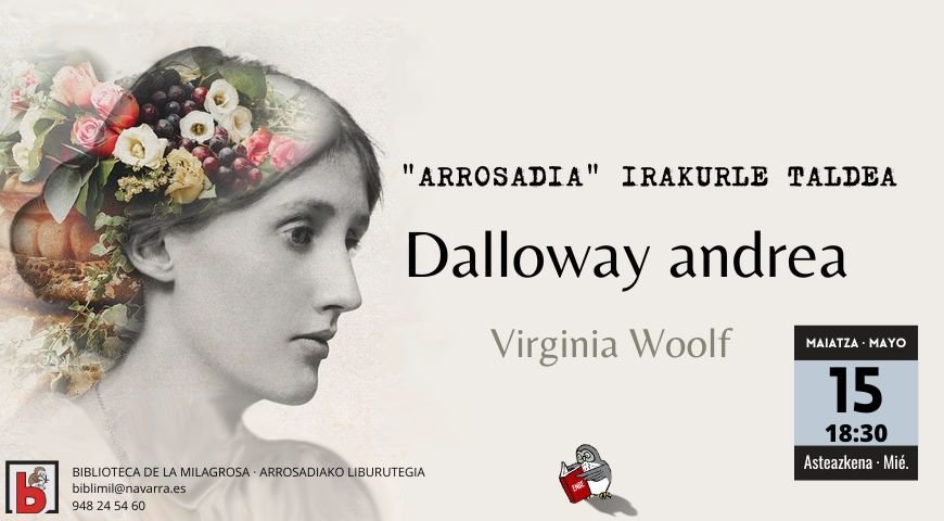 Animación a la lectura. Club de lectura en euskera. “Dalloway andrea”, de Virginia Wolf. Biblioteca Pública de Milagrosa. AP